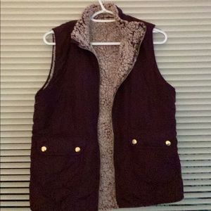Reversible Sherpa vest